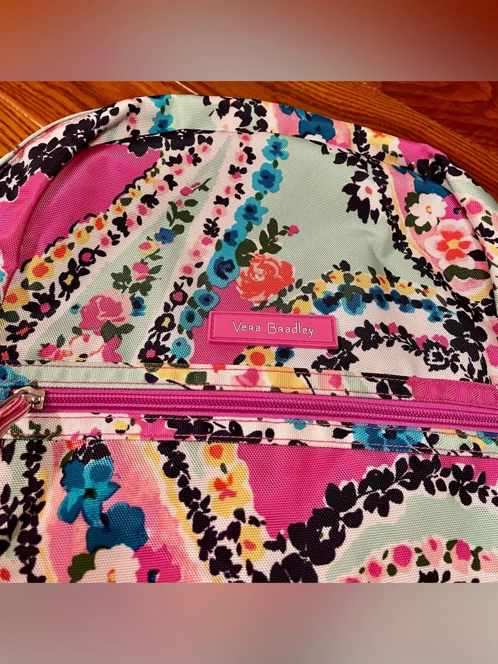 Vera Bradley  Wildflower Paisley Floral Print Backpack with Multicolor Accent